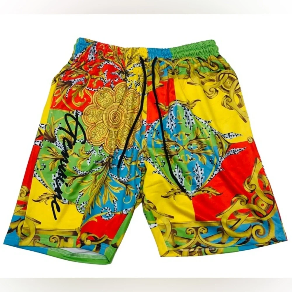 Genuine Embellished Swim Short Set Style# GN1604 Color: Multi